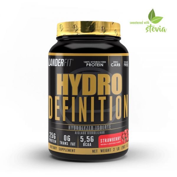 HYDRO DEFINITION STRAWBERRY WITH STEVIA 2 LB LANDERFIT