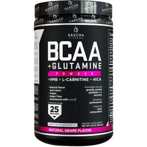 BCAA + GLUTAMINE POWDER - GRAPE - SASCHA FITNESS