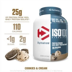 ISO100 DYMATIZE 5LBS COOKIES AND CREAM