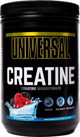 CREATINE MONOHIDRATADA UNIVERSAL 500 GR SABOR BLUE RASPBERRY