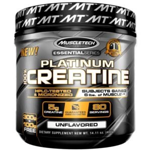 CREATINE PLATINUM MUSCLETECH 100 GR GRATIS + 300 GR
