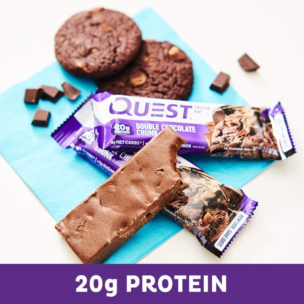 QUEST BARRITA PROTEICA - DOUBLE CHOCOLATE CHUNK X 60 GR.