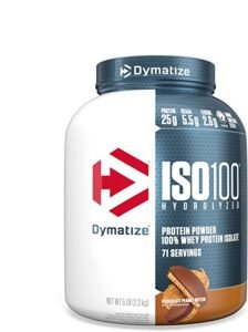 frasco de ISO100 HYDROLYZED CHOCOLATE PEANUT BUTTER