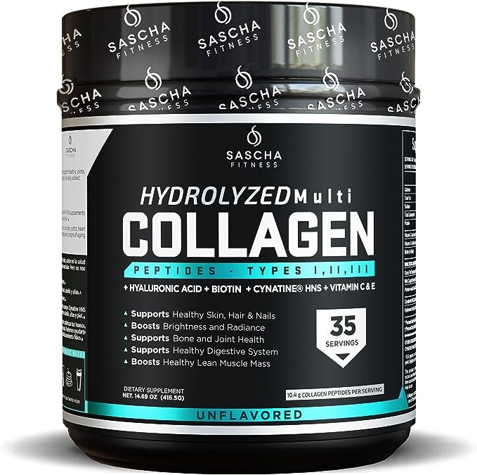 HYDROLYZED MULTI COLLAGEN UNFLAVORED 416 GR - SASCHA FITNESS