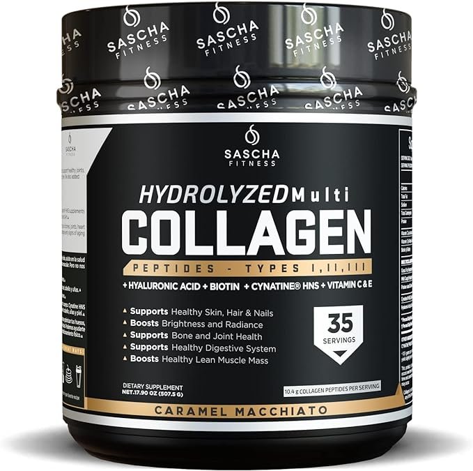 HYDROLYZED MULTI COLLAGEN CARAMEL MACCHIATO 416 GR - SASCHA FITNESS