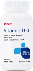 VIT D3 5,000 UI X 180 TABLETAS - GNC