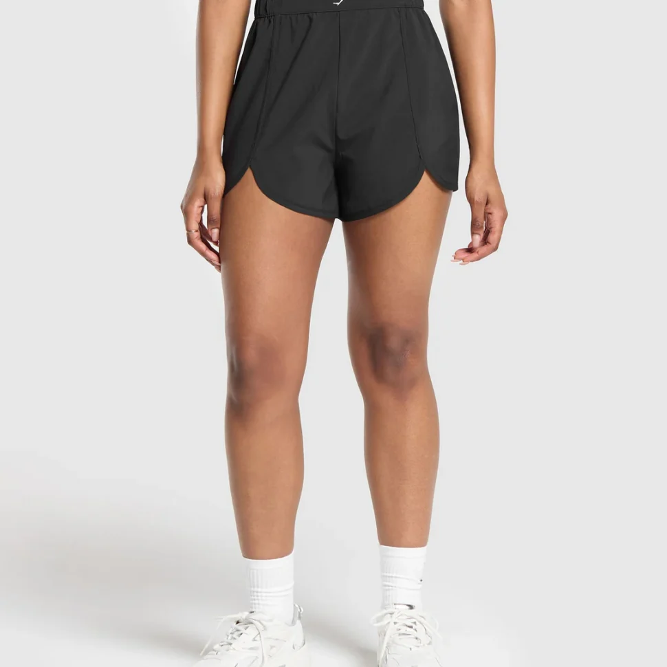 SCALLOP HEM SGAPED SHORTS GYMSHARK