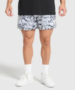 PRINTED MESH 5 SHORTS GYMSHARK