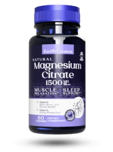 EARTH'S CREATION MAGNESIUM CITRATE 1500MG 60 CÁPSULAS